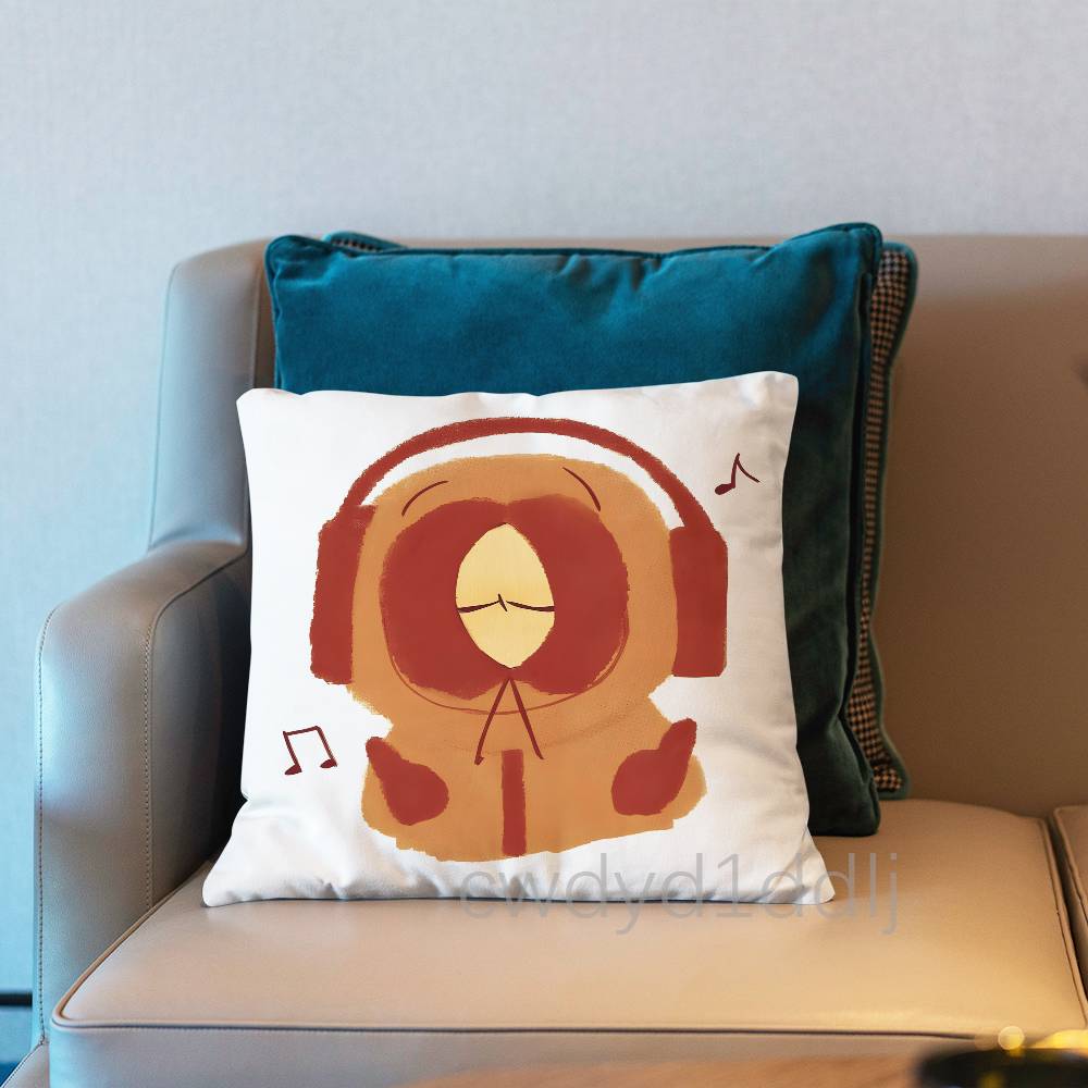 Kenny SSouth Park Pillow Case Short Plush Sofa Decorative Gift Home Doublesided Printing Cushio