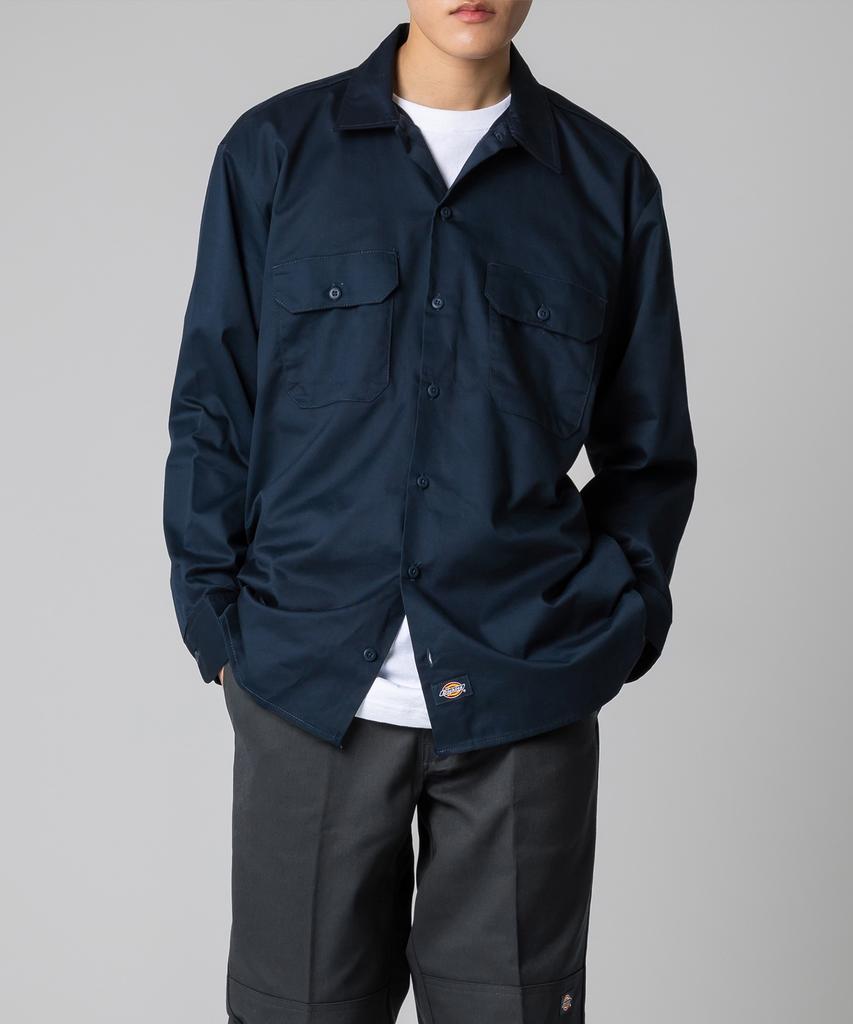 Dickies 574 Рабочая рубашка Темно-синяя