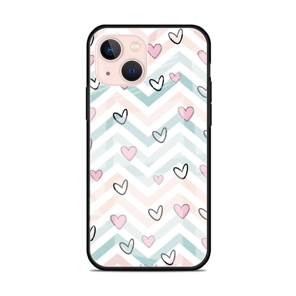 Стеклянный чехол для Apple iPhone 14 13 Pro 11 12 7 8 Plus SE 2022 XR X XS Max 6 6S закаленный чехол для телефона LOVE Heart