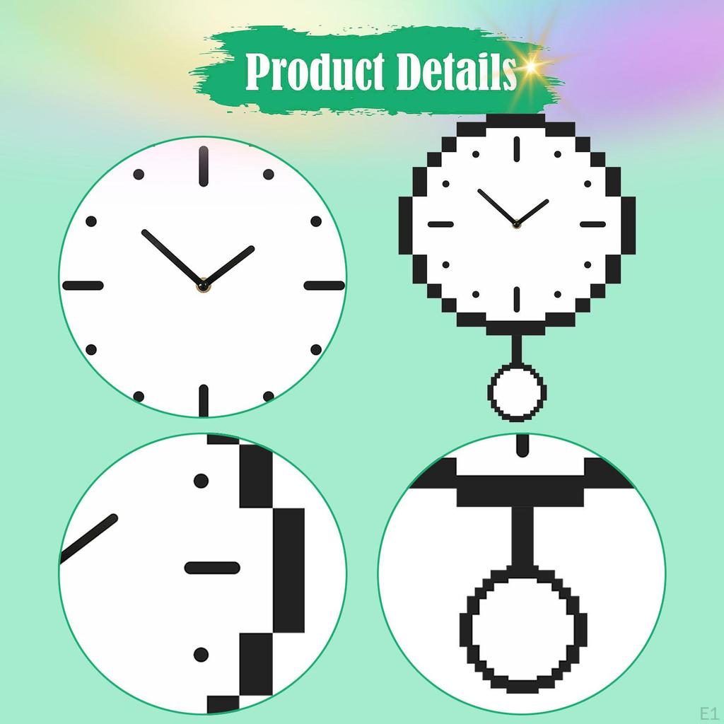 Настенные часы Искусство Современные Уникальные Минималистичные Мозаичные Бесшумные Декоративные для Кухни Студии
