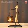 Creative Candlestick Party Wedding CenterpicesVintage Candle Holders Home Decoration Metal People Model Candelabros Decorative