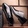 Мужская деловая формальная одежда Повседневная обувь Мужские дышащие кожаные туфли Черная мягкая кожа Мягкая подошва Весна Лучший мужчина Homme