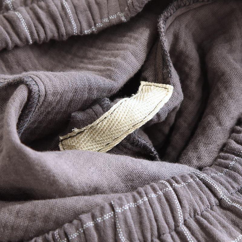 Мужская классическая клетчатая пижама: Чистый хлопок, длинный рукав, легкий креп, лацкан, свободный крой, для весны и осени