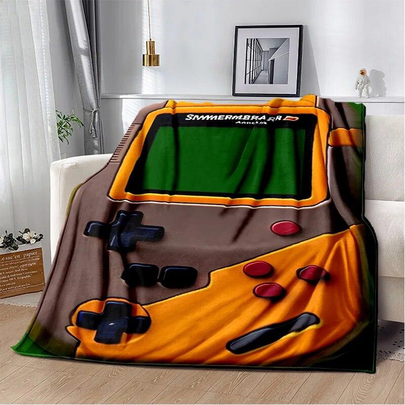 Одеяло для игровой консоли Game Boy GamePad в стиле ретро, ​​мягкое одеяло для дома, спальни, кровати, дивана, пикника, путешествия, офиса, одеяло, детское одеяло