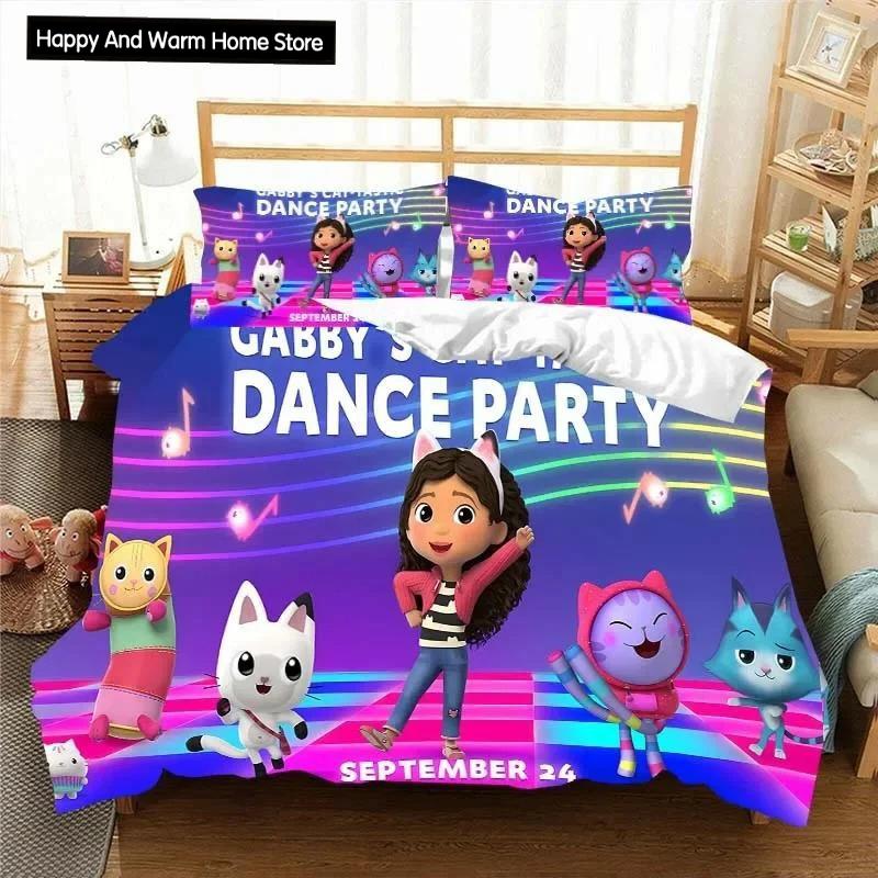 Комплект постельного белья Gabbys D-Dollhouse, пододеяльник, одеяло, односпальная кровать, двуспальная кровать, для мальчиков, девочек, мальчиков, подарок, комплект постельного белья размера «king size»