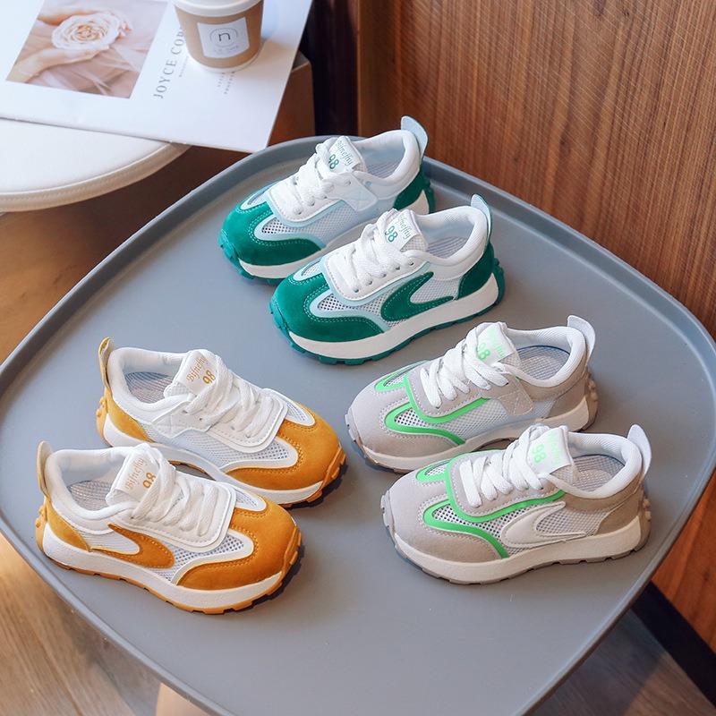 Новые летние детские кроссовки Детская спортивная обувь Мягкая подошва Нескользящие Повседневные Студенческие Кроссовки Модная Дышащая Детская Обувь