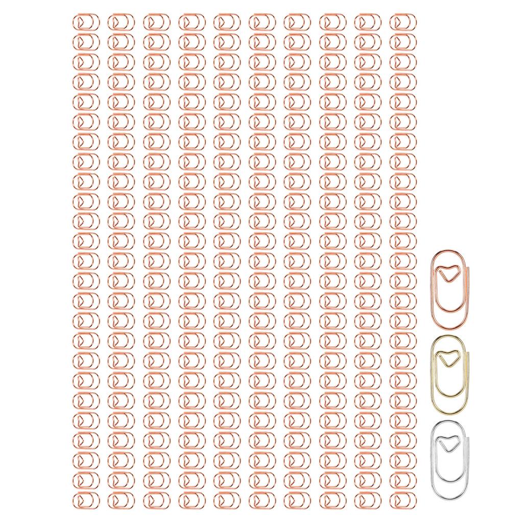 250 шт. необычные скрепки в форме сердца, маленькие, покрытые пластиком, проволочные, широко используемые, милые скрепки для дома