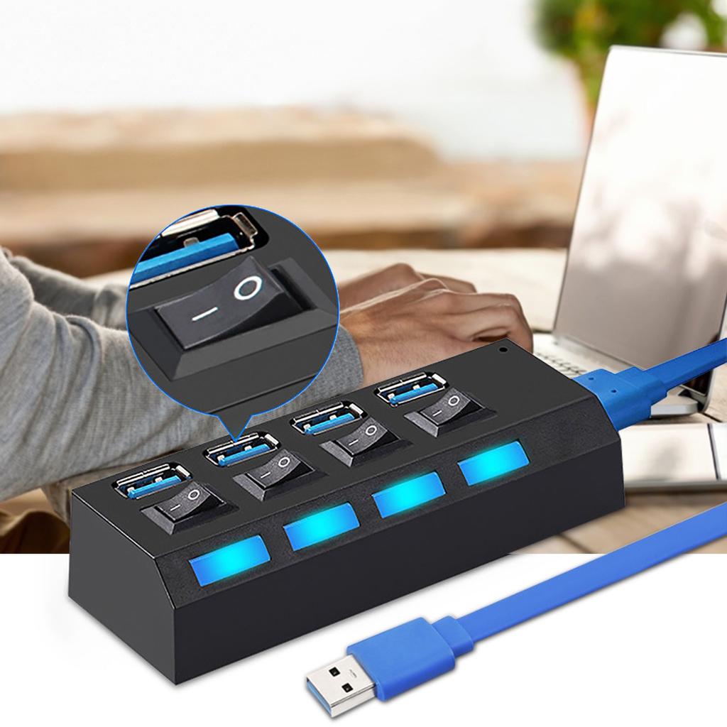 Концентратор USB 3.0 USB-разветвитель Используйте порт адаптера питания Несколько концентраторов-расширителей с