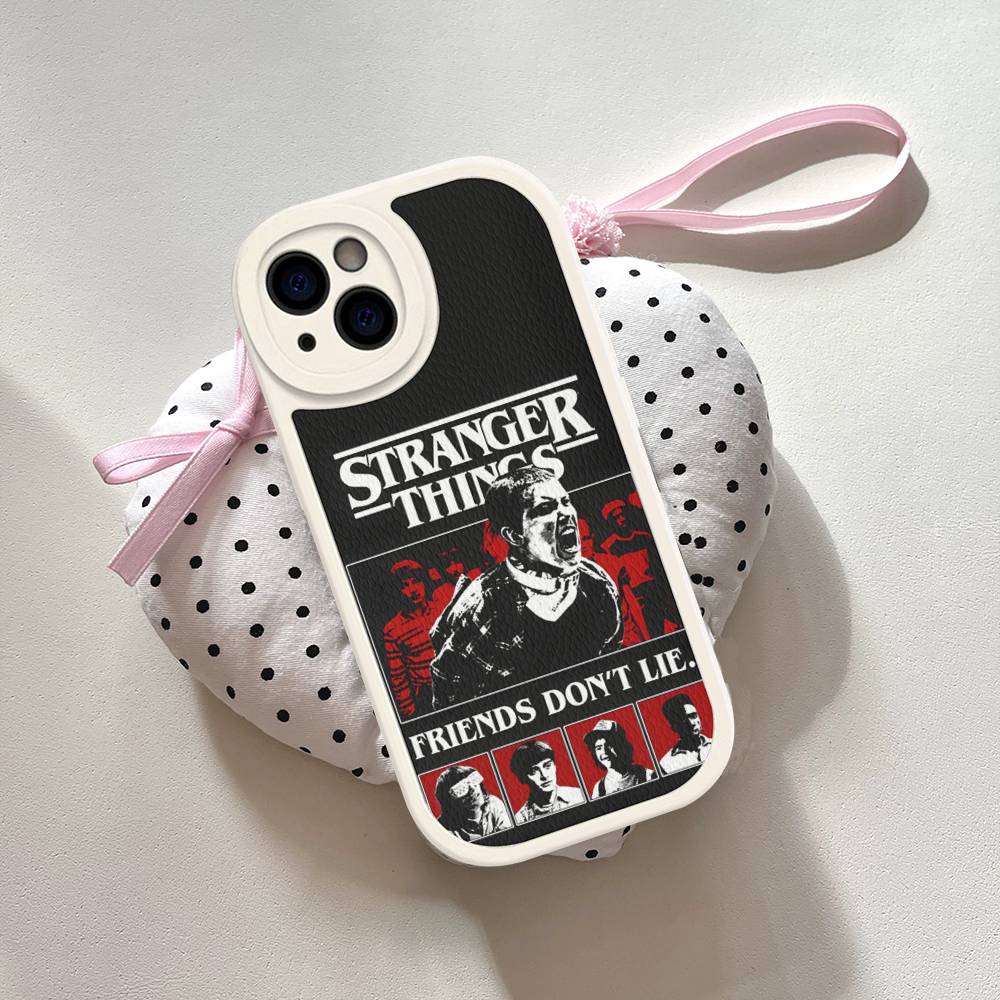 Горячий S-Stranger T-Things Кожаный Чехол Для Телефона Для IPhone 15 14 13 Pro Max 12 11 16 Plus Чехол Для Телефона