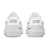 Nike Blazer Low 77 GS Sketch - белые черные детские кроссовки Pure-Platinum DM7819-100