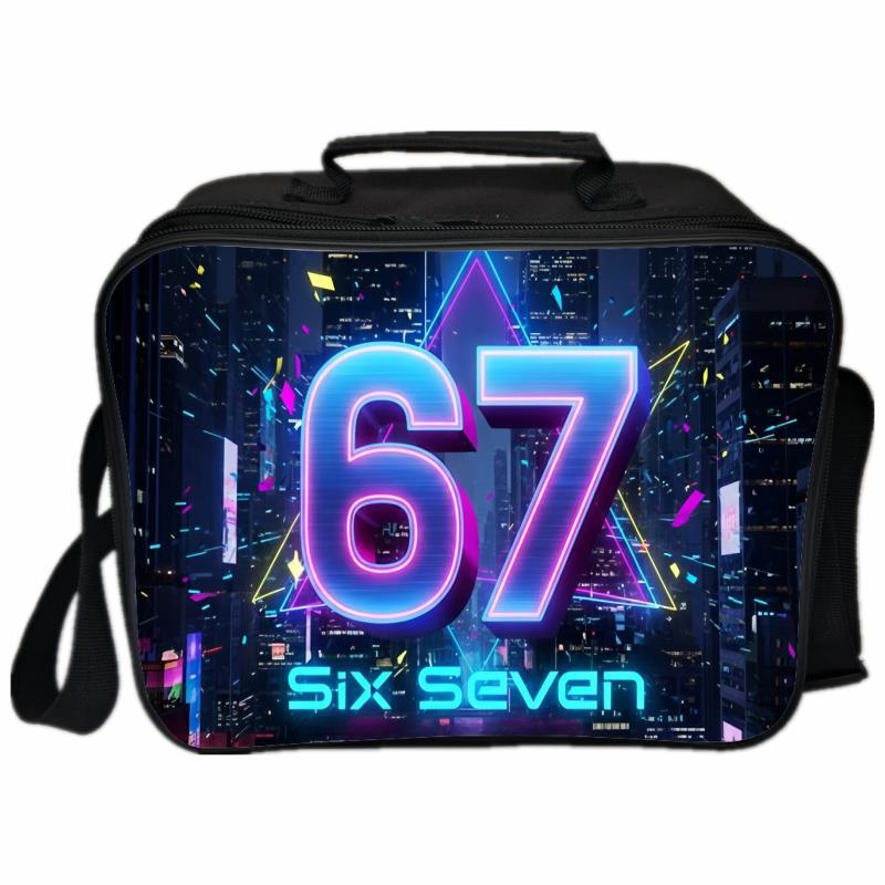 Изолированная сумка-ланч Six Seven 67 для студентов - Идеально подходит для школы и пикников
