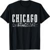 Винтажная футболка Chicago Skyline Illinois Chicago Pride