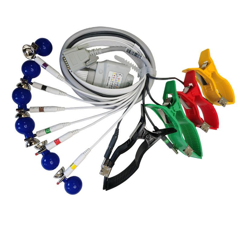 Полный набор грудных присосок и зажимов для конечностей ЭКГ-электроды Двойной или многофункциональный ЭКГ-электрод для ЭКГ-аппарата для взрослых