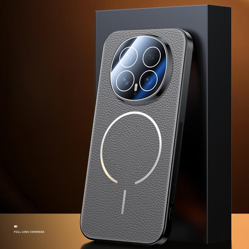 Высококачественная роскошная кожа с текстурой личи для чехла MagSafe для Honor Magic 8 Pro 8 Магнитная беспроводная зарядка Защита камеры Противоударный чехол Funda