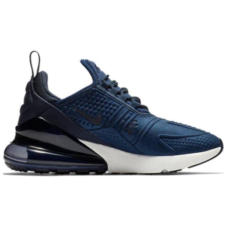 Nike Air Max 270 Амортизация Устойчивость к истиранию Низкие Повседневная обувь Синий Унисекс AJ7372-400