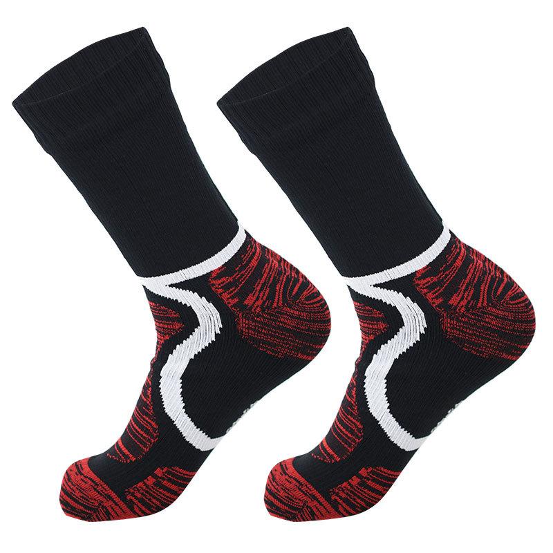 Unisex Mid Calf Ski Socks, Nylon Breathable Sweat Absorbent Winter Sports Socks for Men Women, 168N Terry Knit Thermal Socks