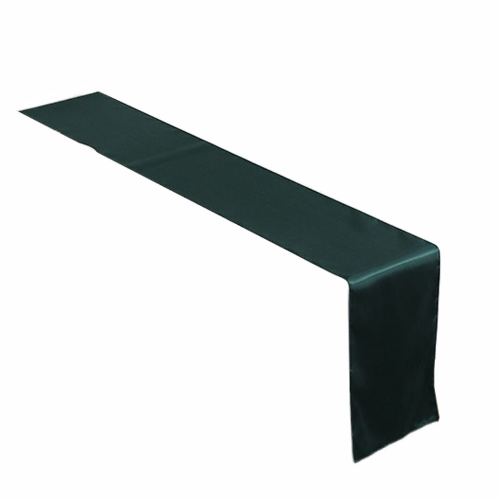 Гладкий атласный столовый раннер однотонная скатерть современная накладка на стол банкет