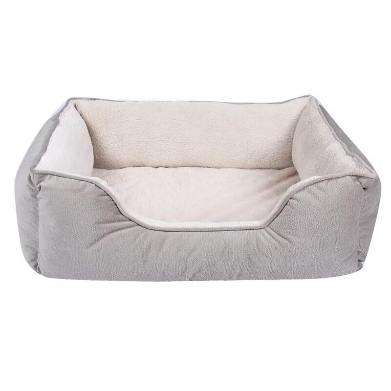 Litchi Fabric Square Pet Bed
