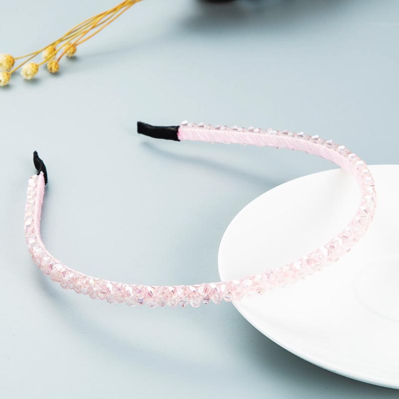 Женская повязка для волос с милым темпераментом и кристаллами, пряжка для головы, стразы, тонкая повязка на голову, головной убор