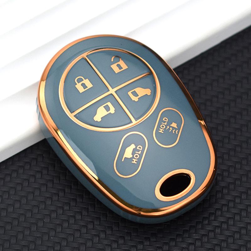 Чехол для ключей из ТПУ, чехол-брелок 1. Для Toyota Toyota SE 2020, Sequoia Highlander XLE, авто, умный держатель с дистанционным управлением, защитные аксессуары