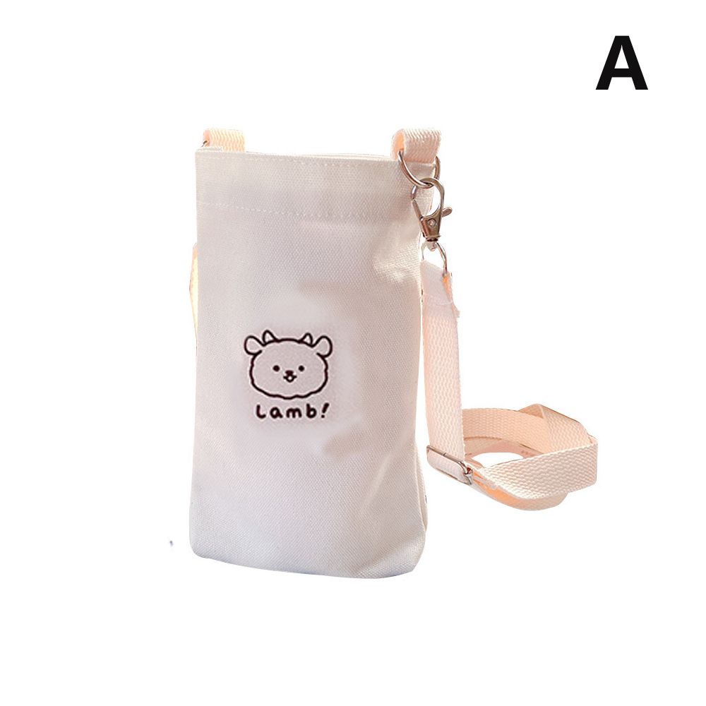 Cartoon Portable Water Cup Sleeve Adjustable Shoulder Crossbody Mug Bottle Strap Travel Outdoor Cup Accessory