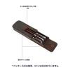 Hiram Fountain Pen Brown Crazy Horse Split Pen Storage Holds 3 Pens Case, Leather, Magnet, Design, Box,