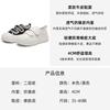 Platform Casual Shoes Women's Spring New Cute Ugly Cute Velcro Big Head White Shoes Leather Cookie Shoes