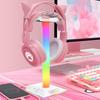 RGB Gaming Headphone Stand Glow Earphone Rack Dual USB Ports Desktop Display Bracket Headset Hanger For PUBG Computer Gamer