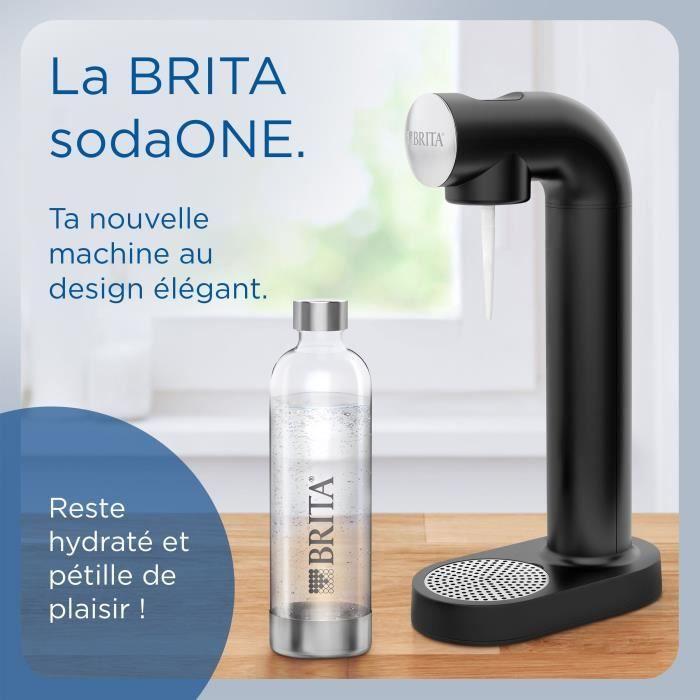 Газификатор BRITA - SodaONE Черный - 1 бутылка 1 л и 1 баллон CO2 в комплекте