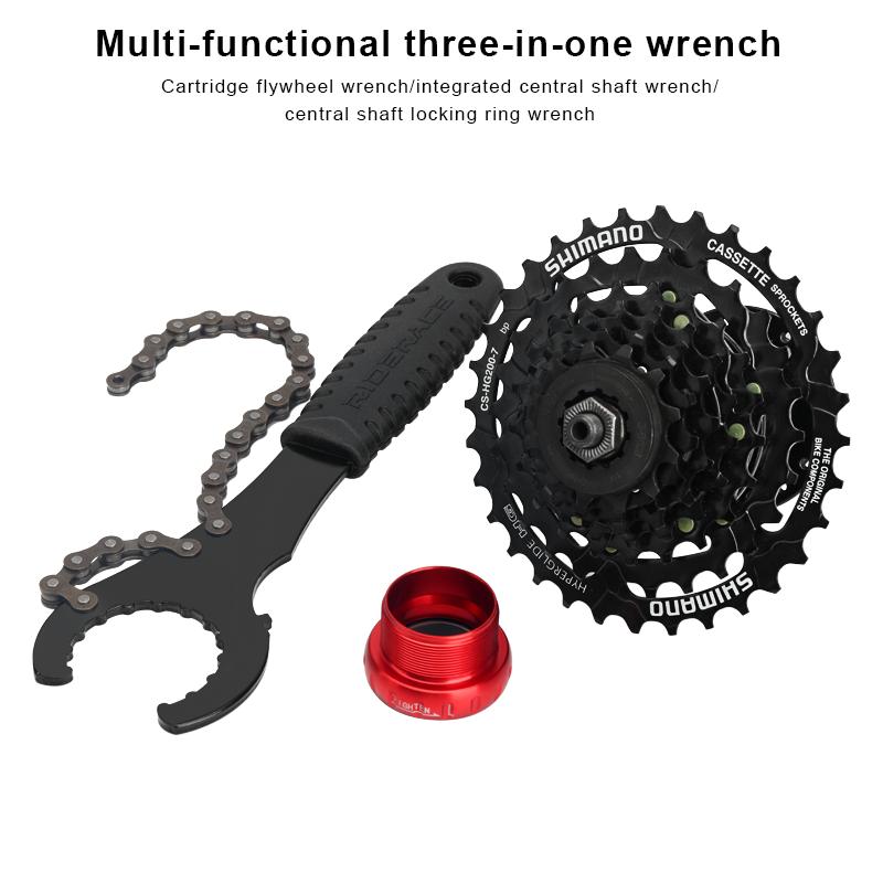 3 в 1 инструмент для снятия маховика велосипедной кассеты с цепным хлыстом ключ для снятия звездочек велосипедной кассеты инструмент для ремонта MTB