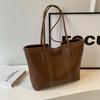 Simple Casual Large-capacity Tote Bag Female College Students Class Commuter Bag Trendy Versatile Shoulder Bag