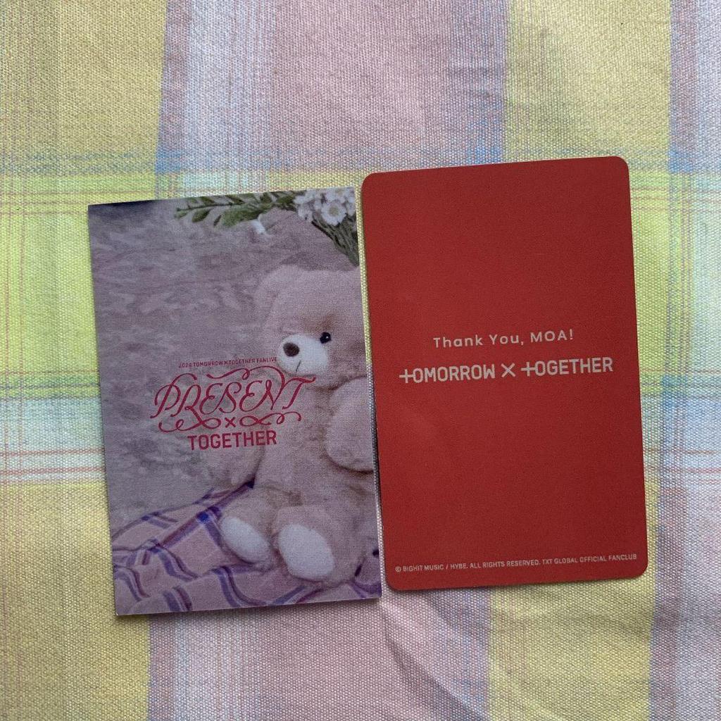 [Б/У] TXT Fan Live MOAZONE FC Бонус Япония Выступление Коллекционные Карточки (2) Тэхён