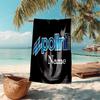 Personalized customized proof beach towel with Polini logo pattern - soft, absorbent,quick-drying,perfect swimming,camping&bathing