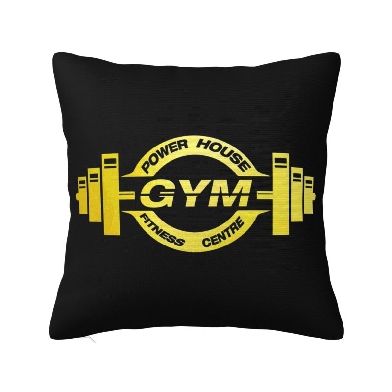 Bodybuilding Gym Throw Pillow Case cm Sofa Fitness Muscle Cushion Cover Soft Polyester Pillowcase Doublesided Printing