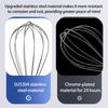 Small Handheld Mixer 3 Speed Mode Wireless Operation Foldable Storage Double Stainless Steel Whisks Attachments