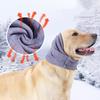 Dog Ear Muffs with Fastener Tape Adjustable Soft Breathable Solid Color Pet Noise-proof Warm Grooming Earmuffs Ear Covers