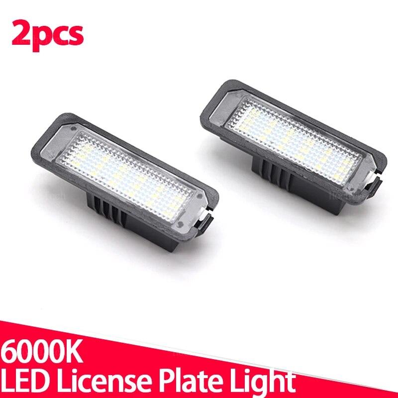 2 шт. светодиодные лампы освещения номерного знака для VW Passat B6 CC Eos Golf 4 5 6 7 MK7 Polo Superb Seat Leon Altea