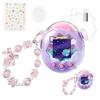 Защитный чехол Seltureone Tamagotchi Paradise + крышка для колеса зума, совместимый, материал ПК для связи, милое украшение-ремешок в комплекте, ПЭТ-пленка Tamapara