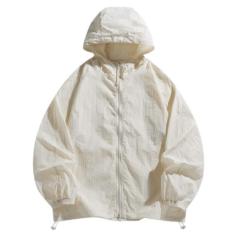 1011 New Thin Breathable Sun-Protection Outerwear, Unisex Trendy Fashion Hooded Design Logo Printed