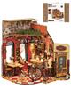 ROBOTIME Miniature House Kit Dollhouse Kit DIY Handmade Assembly Model House Wooden Puzzle Woodcraft Interior Decoration Time Killer Relaxing Hobby