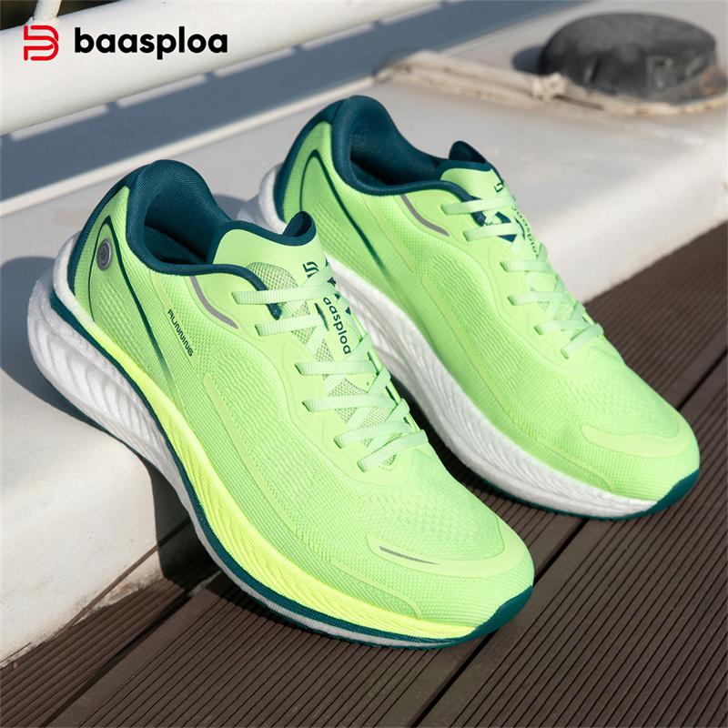 BAASPLOA Мужские кроссовки Carbon Plate мужские легкие амортизирующие нескользящие сетчатые дышащие кроссовки для бега на открытом воздухе брендовые мужские профессиональные кроссовки