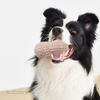 Dog Squeaky Toy Teeth Grinding Bite Resistant Simulation Peanut Shape Puppy Chewing Toy for Teddy