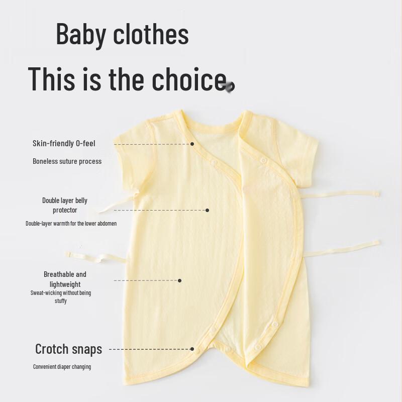 Babyprints Unisex Newborn Short Sleeve Bodysuit 2-Pack