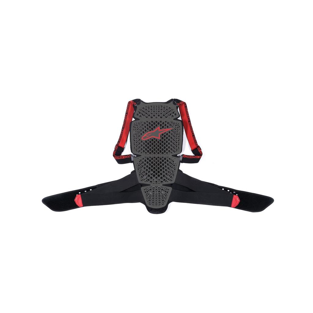 Alpinestars NUCLEON Back KR-CELL Protector, Smoke/Black/Red (Size Small)