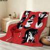 1PC Hotel Transylvania Mavis Dracula Patterned Flannel Blanket Suitable For All Seasons For Home Decor Warmth And Comfort Gifts Holiday Present