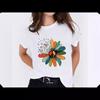 Summer Round Neck Printed Top Fashionable Casual Cute Short Sleeved Women's Pure Cotton T-shirts