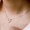 Xiaomi Huitan Silver Color/Gold Color Classic Simple Design Heart Pendant Necklaces for Women Wedding Party Anniversary Accessories