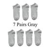 7 Pairs Men's Socks Cotton Ankle Sport Socks Woman Mesh Breathable Bike Running Outdoor Cycling Travel No Show Socks