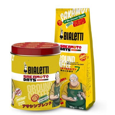 Bialetti SAKAMOTO DAYS Кофе молотый мелкого помола Смесь Ассасин, 250 г (Консервы) - Итальянский кофе, Эспрессо, Френч-пресс, Капельный, Кофейные зерна
