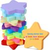 Leinuosen 12 Pieces Sticky Notes Shape 3 Inch Bright Colors Self-Stick Pads Multiple Colors Sticky Notes Back to School Gifts for Classroom Office